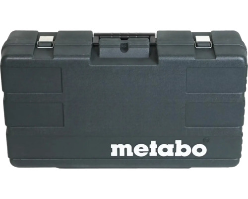 Kufor na náradie Metabo z plastu s kovovými uzávermi a Metabo Logo.
