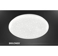 Okrúhle stropné LED svietidlo s efektom hviezdnej oblohy. Briloner Logo.