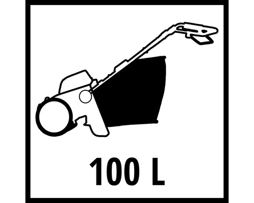 Symbol pre objem zberného vaku 100 litrov
