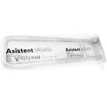 Sklopné pomocné držadlo z kovu od značky Asistent v originálnom balení.