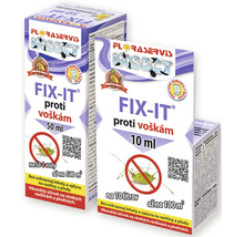 Insekticíd Floraservis FIX-IT proti voškám v baleniach s objemom 10 mililitrov a 50 mililitrov.