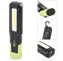 Nabíjacie LED pracovné svietidlo Emos s COB LED, magnetickou základňou a výklopným háčikom.