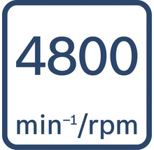 4800 otáčok za minútu
