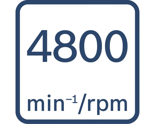 4800 otáčok za minútu