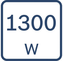 Výkon 1300 Wattov