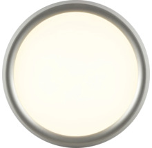 Okrúhle LED stropné svietidlo s tenkým rámom a rovnomernou svetelnou plochou.
