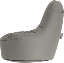 Sivý sedací vak s operadlom od Sitting Point.