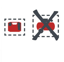 Symbol vhodný pre malé zariadenia, nevhodný pre veľké kompresory.
