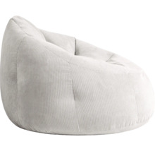 Sedací vak z manšestrovej látky s ergonomickou plochou na sedenie.
