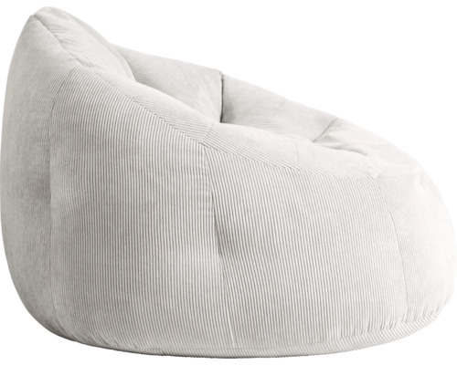 Sedací vak z manšestrovej látky s ergonomickou plochou na sedenie.