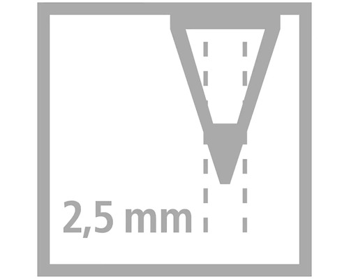 Priemer 2,5 milimetra