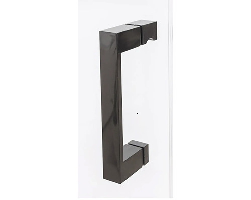Sprchový kút s rohovým vstupom ROTH 80x80 cm farba rámu čierna dekor skla číre sklo 597-8000000-05-02