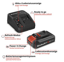 Aku Štartovacia sada Einhell Power X-Change 18 V, 1 aku 2,5 Ah, 4512097