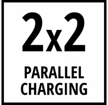 Aku nabíjačka PXC Einhell 2x2 Power X-Quattrocharger 4A, 4512102