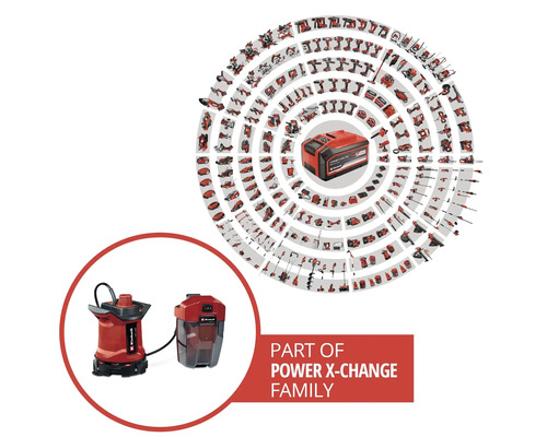 Kalové čerpadlo Einhell Power X-Change GE-DP 18/25 LL Li Solo