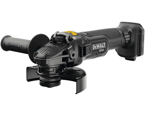 Akumulátorová uhlová brúska DeWalt s bezuhlíkovým motorom, bočnou rukoväťou a ochranným krytom, Special Edition.