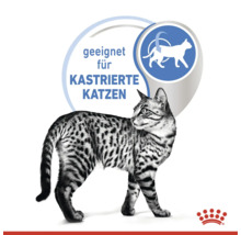 Symbolický obrázok krmiva pre kastrované mačky s logom Royal Canin