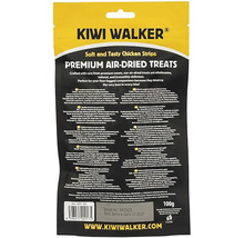 Kiwi Walker prémiové sušené maškrty pre psov kuracie prúžky 100 gramov zadná strana obalu