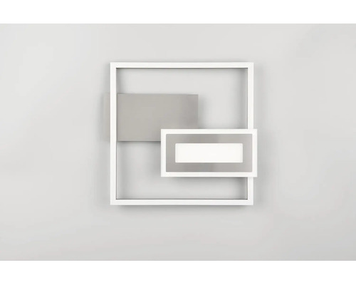 Moderné LED nástenné svietidlo so štvorcovým a obdĺžnikovým rámom pre geometrický dizajn