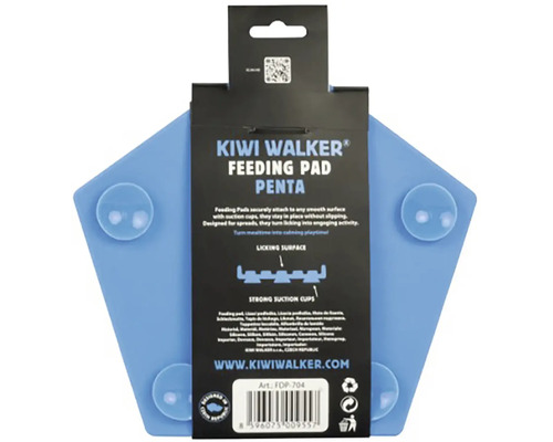 Lízacia podložka pre domácich miláčikov Kiwi Walker Penta zo silikónu s prísavkami na hladké povrchy