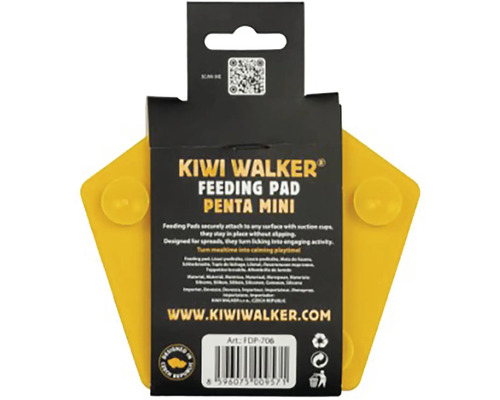 Lízacia podložka Kiwi Walker Feeding Pad Penta Mini zo silikónu v balení pre domáce zvieratá