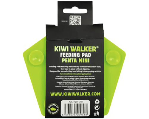 Lízacia podložka Kiwi Walker Penta Mini zo silikónu s prísavkami pre zabavenie domácich miláčikov