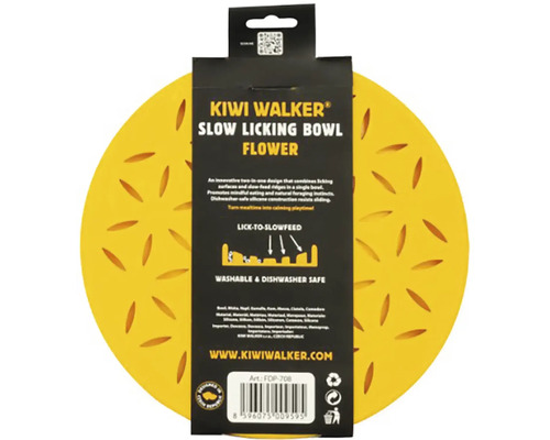 Kiwi Walker Slow Licking Bowl Flower zo silikónu pre domáce zvieratá s dizajnom v tvare kvetu na produktovej karte