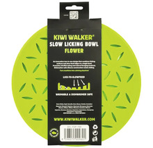Lízacia miska Kiwi Walker Flower zo silikónu pre domáce zvieratá, protišmyková a vhodná do umývačky riadu.