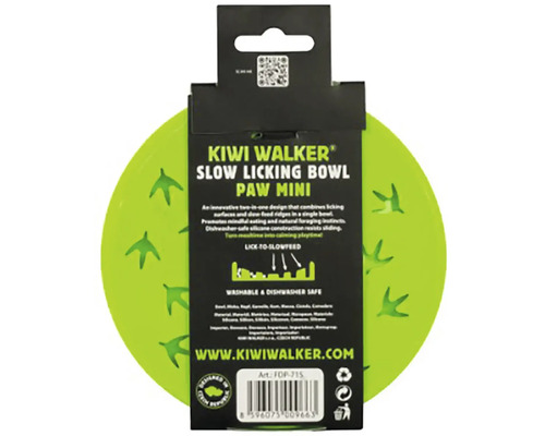 Miska na pomalé kŕmenie a olizovanie Kiwi Walker Paw Mini zo silikónu pre domáce zvieratá