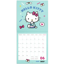 Nástenný kalendár s motívom Hello Kitty na jún 2027