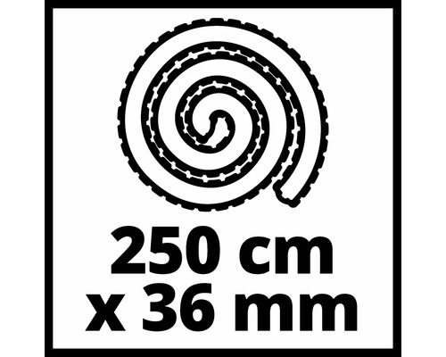 Zvinutá tesniaca páska s dĺžkou 250 centimetrov a šírkou 36 milimetrov