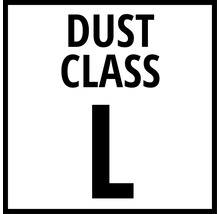 Symbol pre prachovú triedu L pre označenie vysávačov.