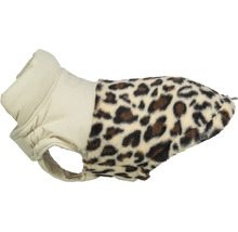 Psí kabátik Trixie s leopardím vzorom a mäkkou podšívkou pre malé psy.