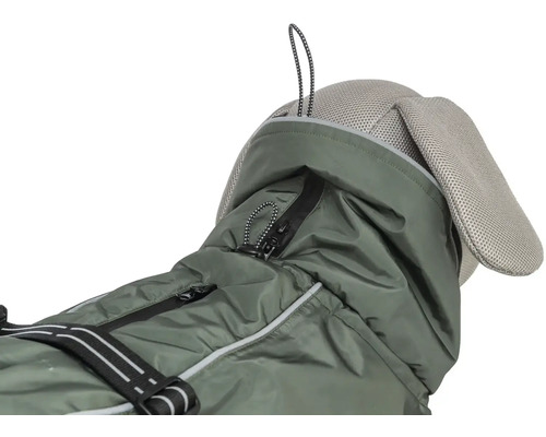 Pršiplášť pre psov z vodoodpudivého materiálu so zipsom a reflexnými prvkami