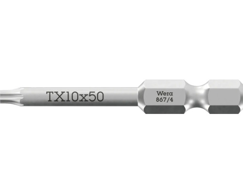 Wera Torx skrutkovaci bit TX10 s dlzkou 50 milimetrov pre akumulatorove skrutkovace