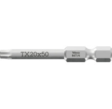 Skrutkovací bit Wera Torx TX 20 krát 50 milimetrov z kovu