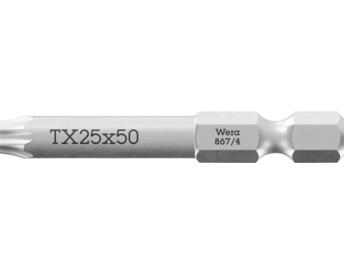 Wera Torx skrutkovaci bit TX 25, dlzka 50 milimetrov