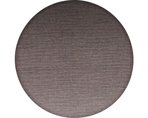 Okrúhly koberec s tkanou textúrou