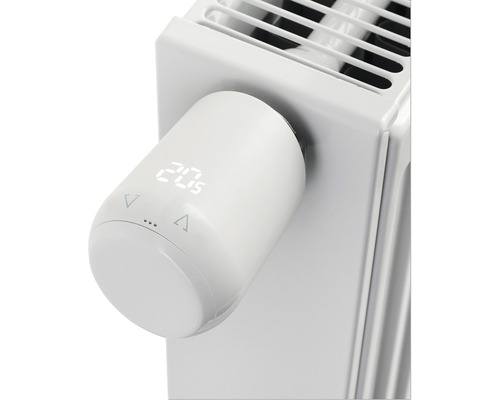 Radiátorový termostat s digitálnym displejom na radiátore