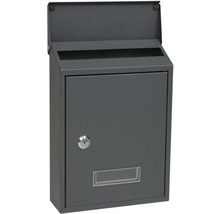 Kovová poštová schránka so zámkom a priehľadným okienkom