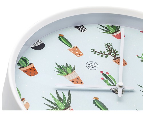 Nástenné hodiny s motívmi kaktusov