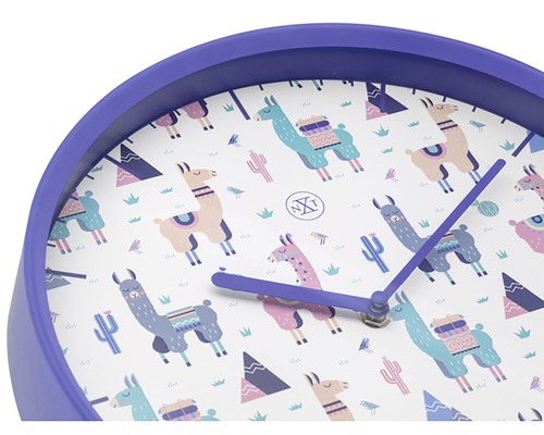 Nástenné hodiny so vzorom lamy