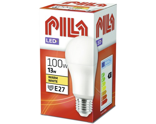 Žiarovka Pila LED 100 W s päticou E27 v obale.