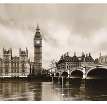 Pohľad na Big Ben, Houses of Parliament a Westminsterský most v Londýne