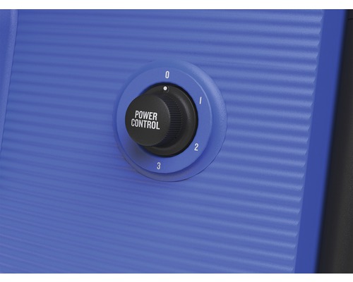 Detail otočného gombíka na reguláciu výkonu