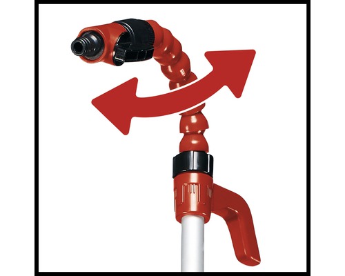 Záhradná sprcha s flexibilnou sprchovou hlavicou a ukazovateľom smeru