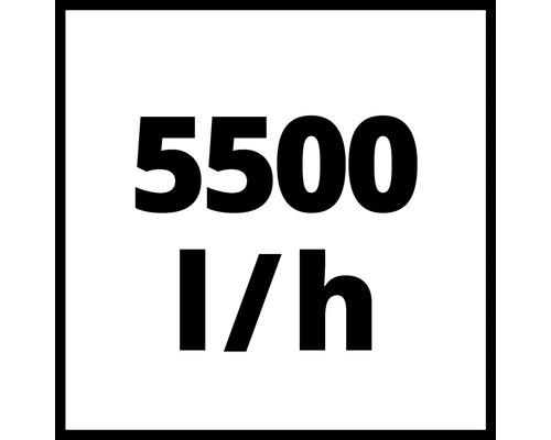 Prietok 5500 litrov za hodinu