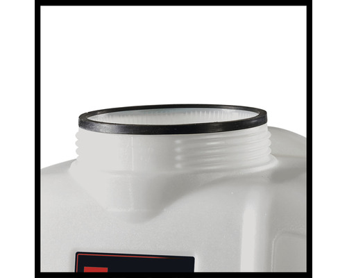 Detailný pohľad na nádobu so závitom a tesnením