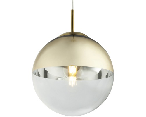 Guľaté závesné svietidlo s objímkou na žiarovku