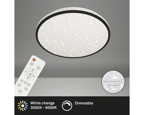 Stropné svietidlo s efektom hviezdnej oblohy a diaľkovým ovládaním na ovládanie svetla.